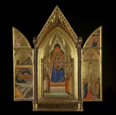 The Virgin and Child Enthroned with Saints (centre panel) by Bernardo Daddi