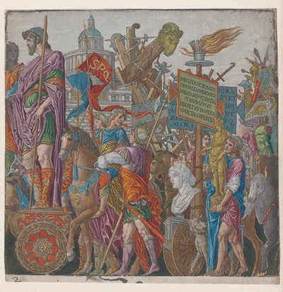 Sheet 2: A triumphal chariot, from The Triumph of Julius Caesar by Bernardo Malpizzi