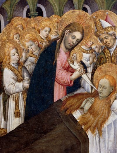 Death of Mary Magdalene (detail) by Bernardo Martorell