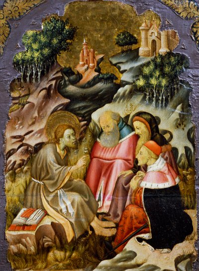 Preaching of John the Baptist (detail) by Bernardo Martorell