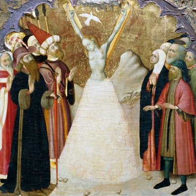 The Martyrdom of St Eulalia, (detail) by Bernardo Martorell