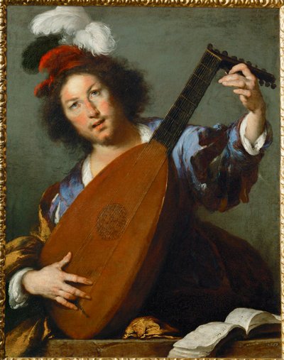 A Lute-Player by Bernardo Strozzi