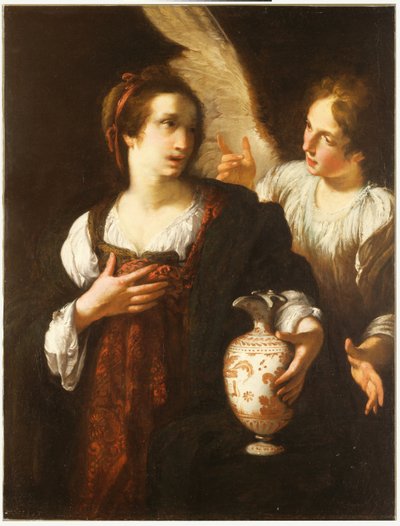 Hagar and the Angel by Bernardo Strozzi