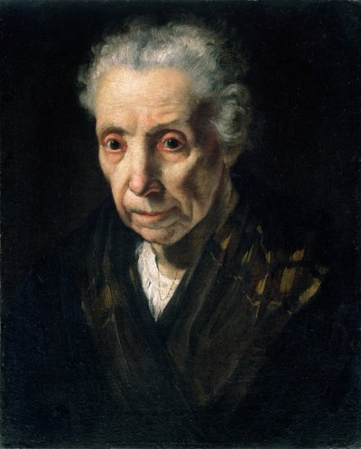 Head of an Old Woman by Bernardo Strozzi