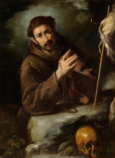 Saint Francis in Prayer by Bernardo Strozzi