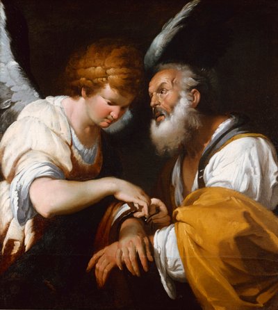 Saint Peter Freed by an Angel, c.1635 by Bernardo Strozzi