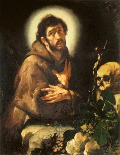 St Francis in Ecstasy, c.1615-18 by Bernardo Strozzi