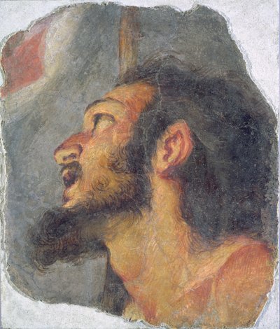 The Head of St. John the Baptist, Fragment from a Fresco by Bernardo Strozzi