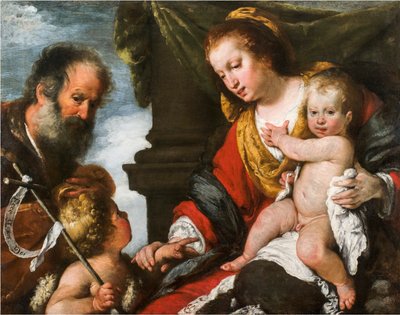 The Holy Family by Bernardo Strozzi
