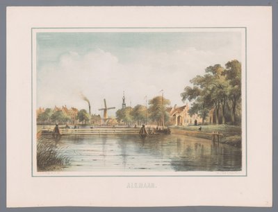 Cityscape of Alkmaar by Bernardus Gerardus ten Berge