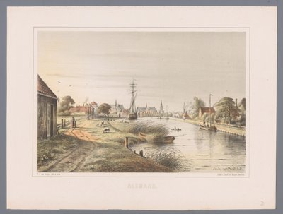 Cityscape of Alkmaar by Bernardus Gerardus ten Berge