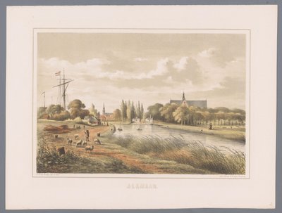 Cityscape of Alkmaar by Bernardus Gerardus ten Berge