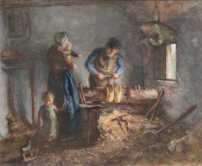 The Sabot Maker by Bernardus Johannes Blommers or Bloomers