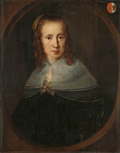 Portrait of Digna de Maets, First Wife of François Leydecker by Bernardus Swaerdecroon