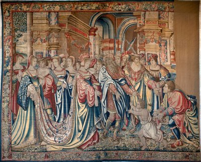 Cycle of Oedipus: Procession of Polybe and Periboae in Corinth by Bernart van (attr. to) Orley