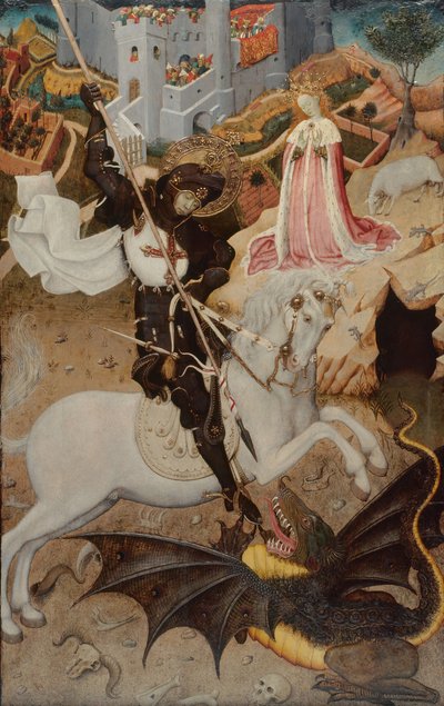 Saint George Killing the Dragon, 1434-1435 by Bernat Martorell the Elder