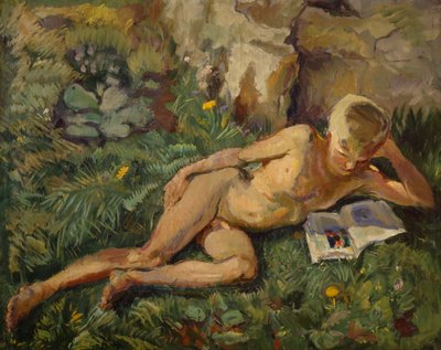 Knut in the Grass by Bernhard Dorotheus Folkestad