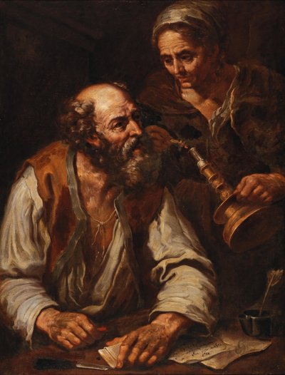 Sealing a Letter (Allegory of Fire) by Bernhard Keil