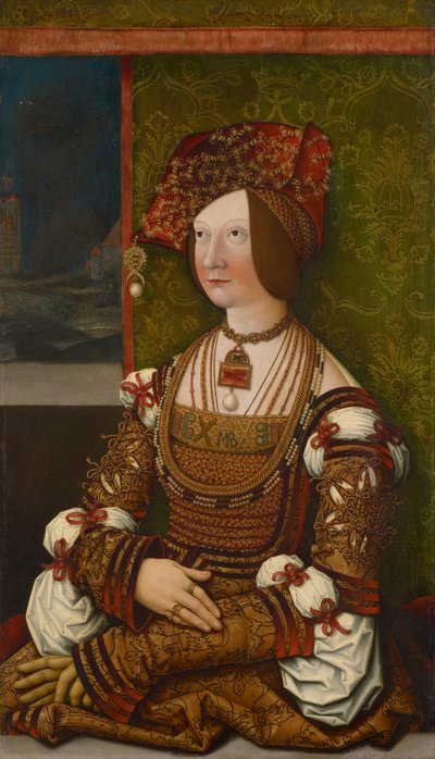 Portrait of Bianca Maria Sforza by Bernhard, Strigel