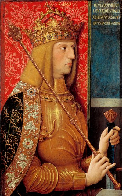 Portrait of Emperor Maximilian I 1459-1519 by Bernhard Strigel