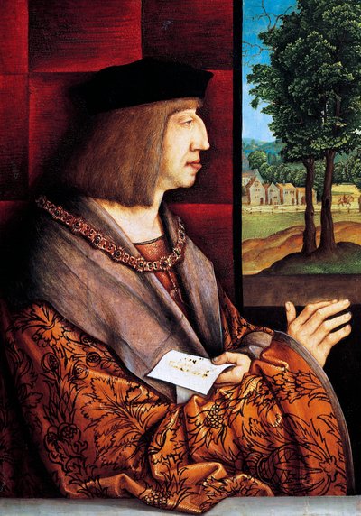 Portrait of Maximilian I of Austria by Bernhard Strigel