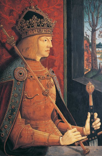 Portrait of Maximilian I of Austria, Emperor of the Holy Roman Empire by Bernhard Strigel