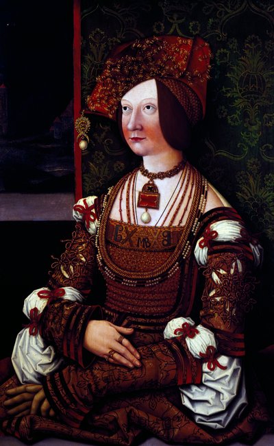 Portrait of the Empress Bianca Maria Sforza by Bernhard Strigel