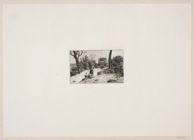 Landscape with a Woman Carrying a Basket. Scene from Kullen by Bernhard Ulrik Middelboe