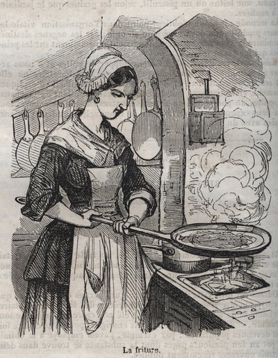 La friture - engraving in 