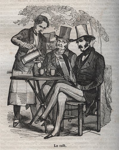 The Cafe - Engraving in 