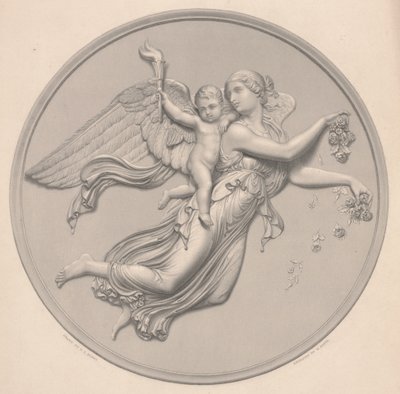 Morning, drawn by F. R. Roffe, engraved by William Callio Roffe, mid-19th century by Bertel (after) Thorvaldsen