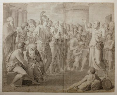 Homer Singing to the People by Bertel Thorvaldsen