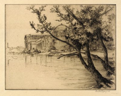 Fine Arts Building, Looking West by Bertha E. Jaques