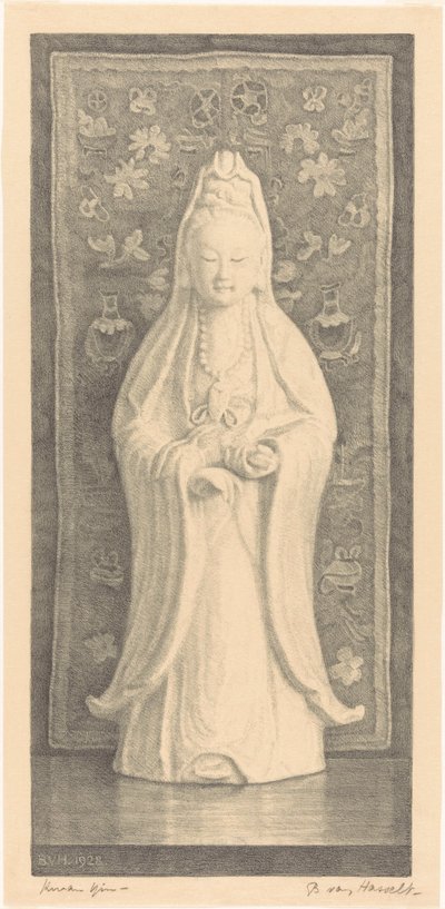 Kwan Yin by Bertha van Hasselt (signed by artist)