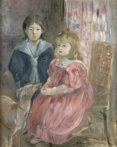 Double Portrait of Charley and Jeannie Thomas by Berthe Morisot