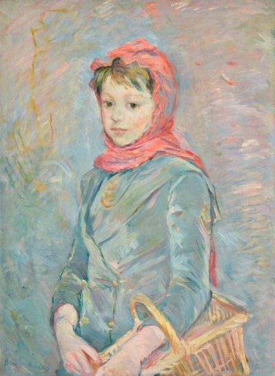 Little Girl Carrying a Basket by Berthe Morisot