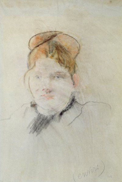 Head of a Woman by Berthe Morisot