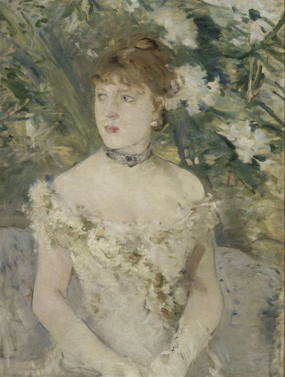 Young Woman at the Ball by Berthe Morisot