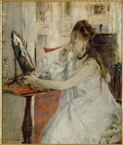 Young Woman Powdering Herself by Berthe Morisot