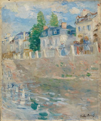On the Banks of the Seine at Bougival by Berthe Morisot