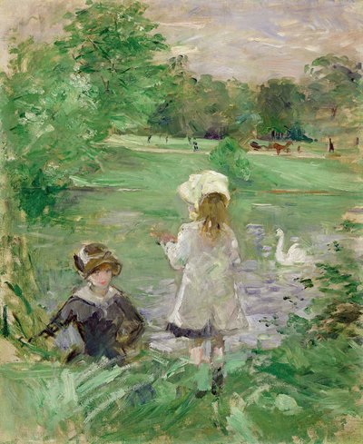 On the Lakeside by Berthe Morisot