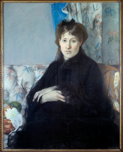 Portrait of Madame Edma Pontillon, née Morisot, Sister of the Artist by Berthe Morisot