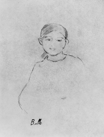 Portrait of a young girl, 1887 by Berthe Morisot