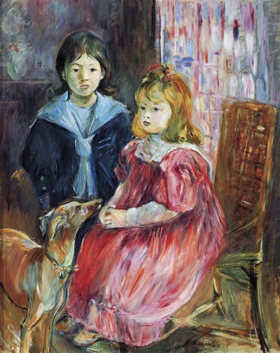 Portrait of the Children of Gabriel Thomas by Berthe Morisot