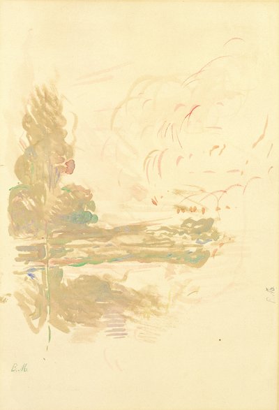 Reflections in the Seine, 1890 by Berthe Morisot