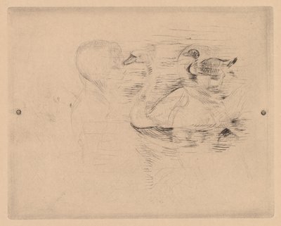 Swan and Duck, with portraits of Julie by Berthe Morisot
