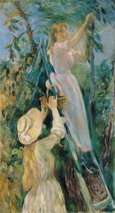The Cherry Picker by Berthe Morisot