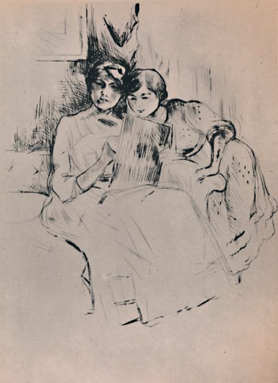 The Drawing Lesson by Berthe Morisot