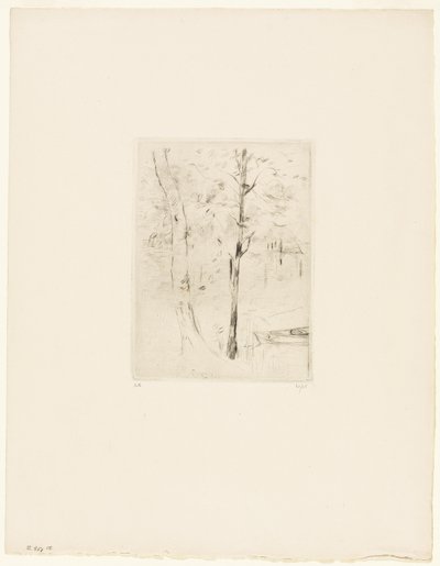 The Lake in the Bois de Boulogne by Berthe Morisot