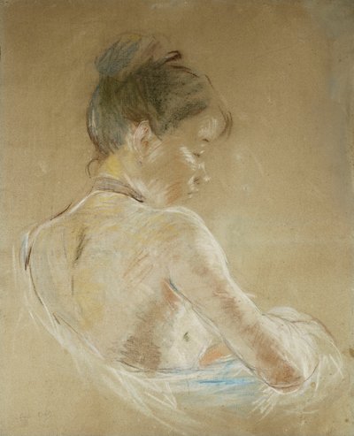 Young Girl With Naked Shoulders by Berthe Morisot